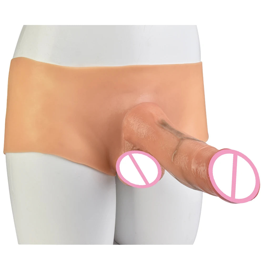 ASHBURN Silicone panties With Realistic Dildo harness Wearable Penis Strecthable Sex Toys For Lesbian Women Flirting Cosplay