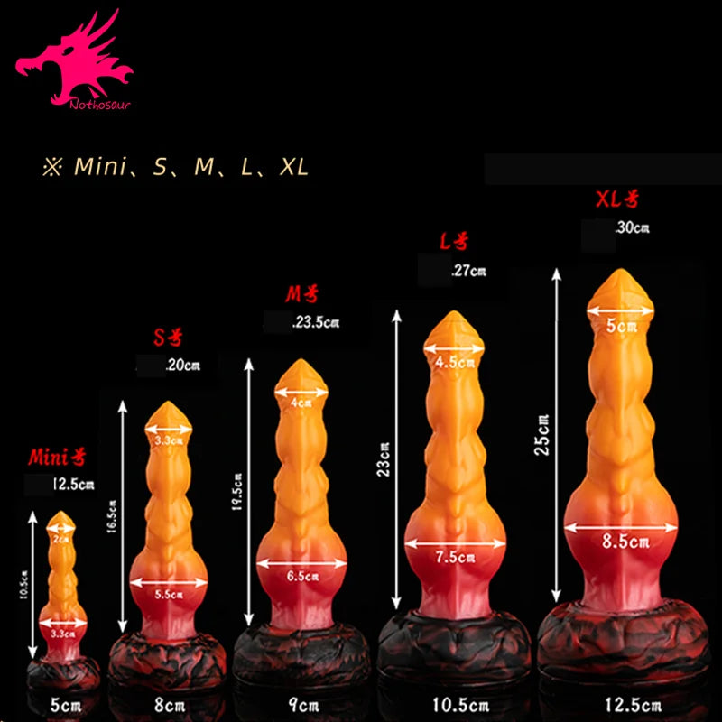 Nothosaur MATHAYUS Dildo Big Knot Dog Dildos Masager G-Spot Stimualtor Realistic Penis with Sucker Doggy Style Masturbating