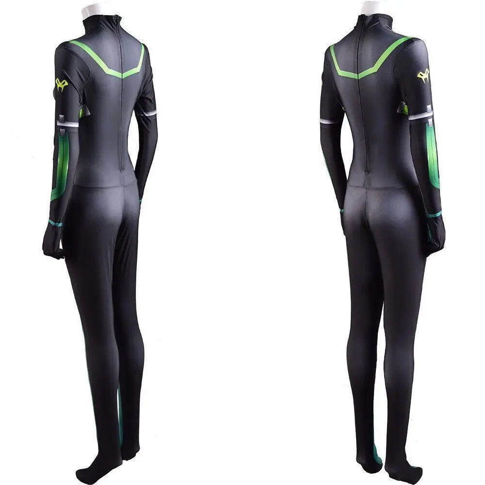 Halloween Deluxe Viper Cosplay Game Valorant Character Costume Zentai Bodysuit For Women Adults Jumpsuits