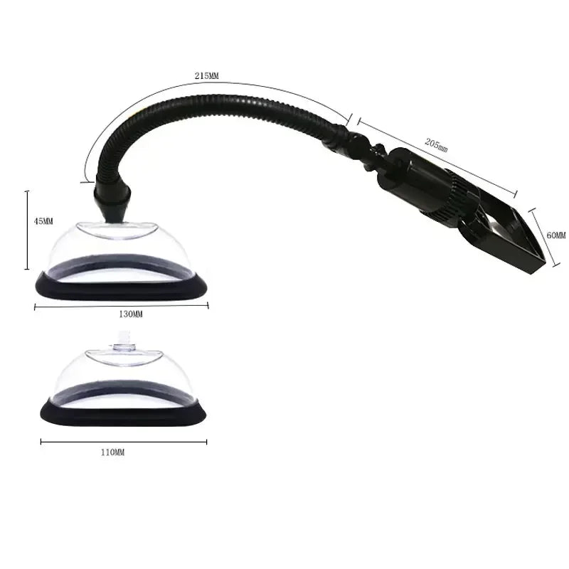 ASHBURNS Manual Pussy Pump Vagina Clitoris Sucker Manual Women Breast Massage Nipple Stimulator Enlarge Vacuum Pump Cover Adult Sex Toy