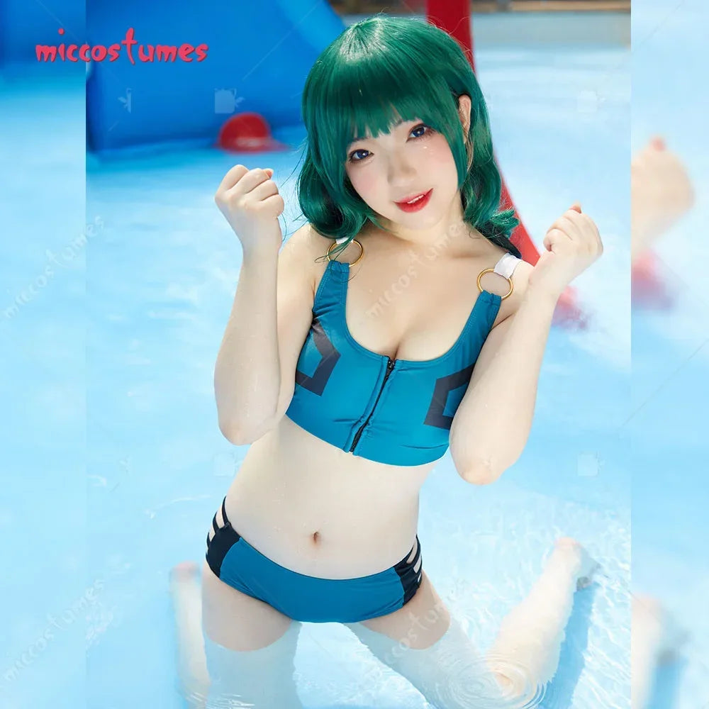 Women Swimsuits Camisole Spliced for Bathing Split Bikini Metal Rings Top and Low Waist Shorts Two Piece Bathing Suit Swimwear
