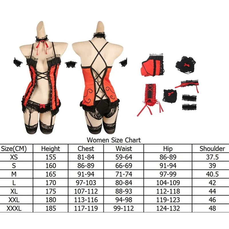 DATE Anime A LIVE Tokisaki Kurumi Cosplay Costume Adult Women Bunny Girls Jumpsuit Wig Outfits Halloween Carnival Party Suit