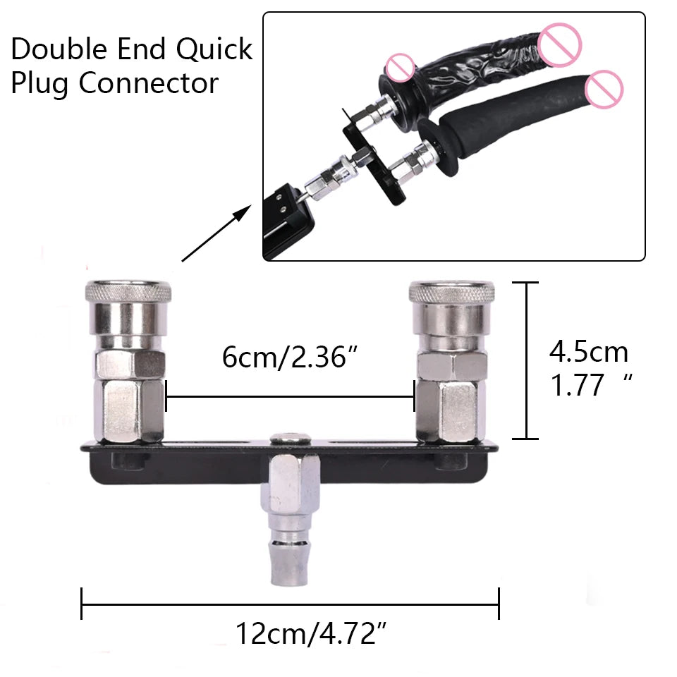 ROUGH BEAST Vac-U-Lock Sex Machine Metal Accessories for Automatic Quick PlugInMasturbation Machine Women and Man Sex Toy Adapter