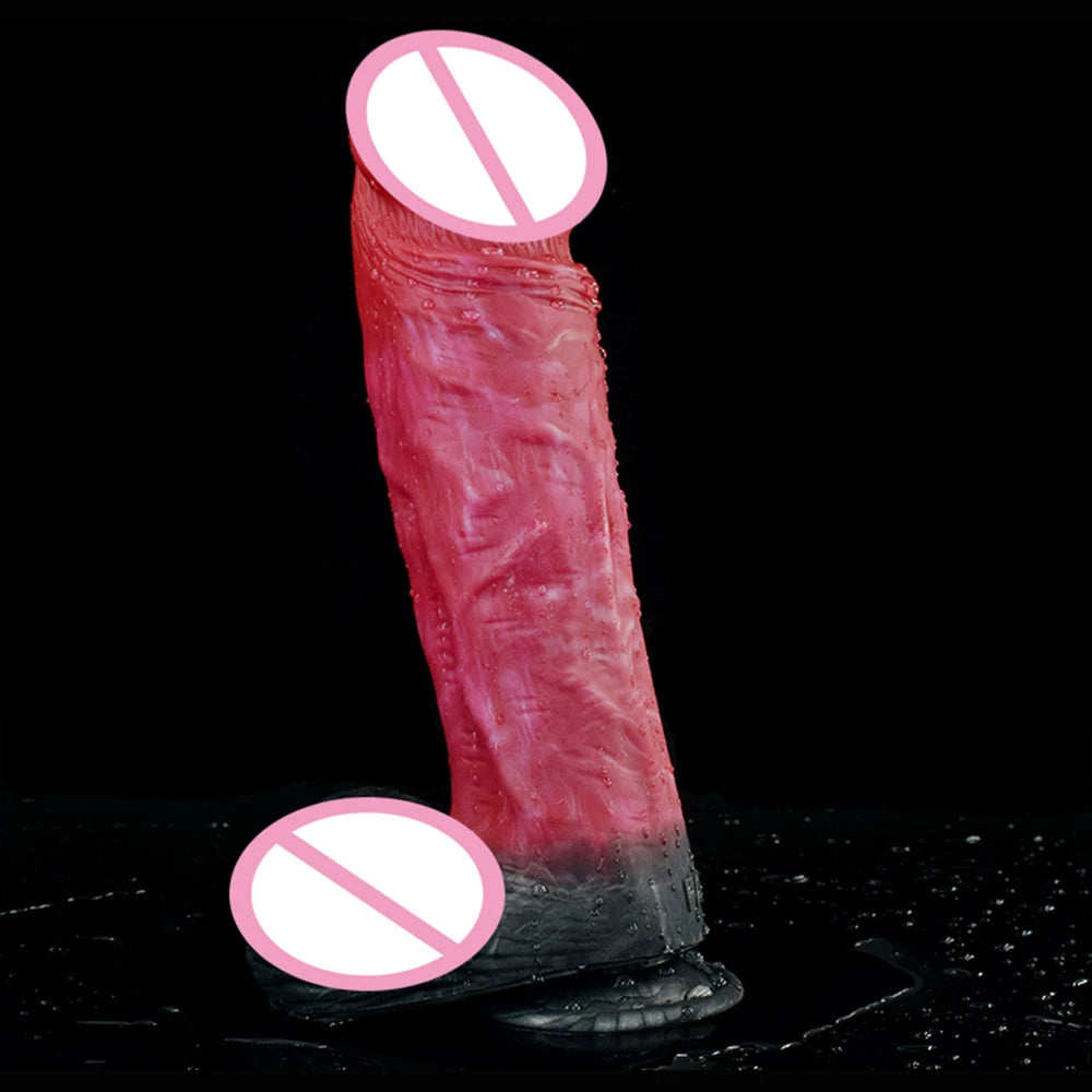 ASHBURN Strap On Large Penis With Suction Cup Strapon Realistic Dildo Genuine Leather Harness Flexible Soft Silicone Big Dong