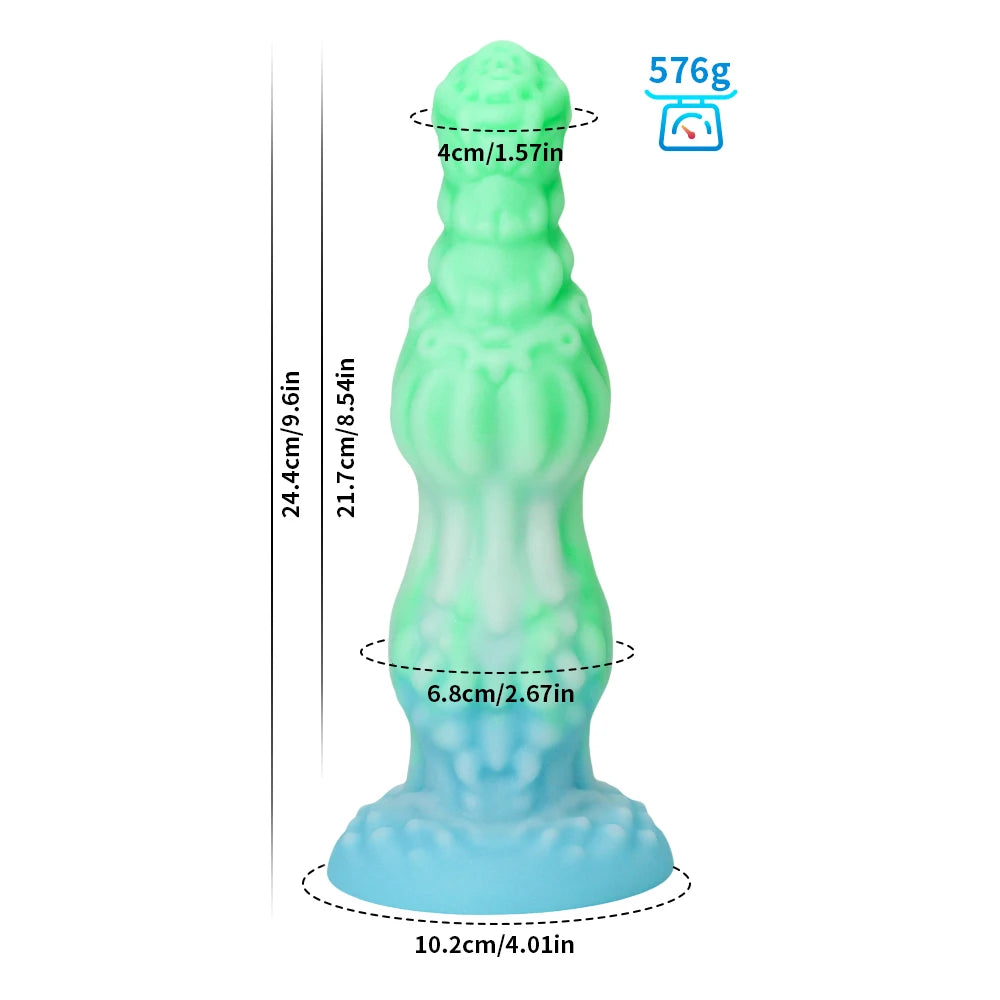 ASHBURN Monster Dildo For Women Silicone Knot Alien