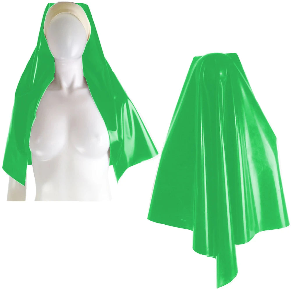 Unisex Nun Headgear Women Cosplay Costumes Maid Role Play Nun Sister Uniform LATEX FAUX