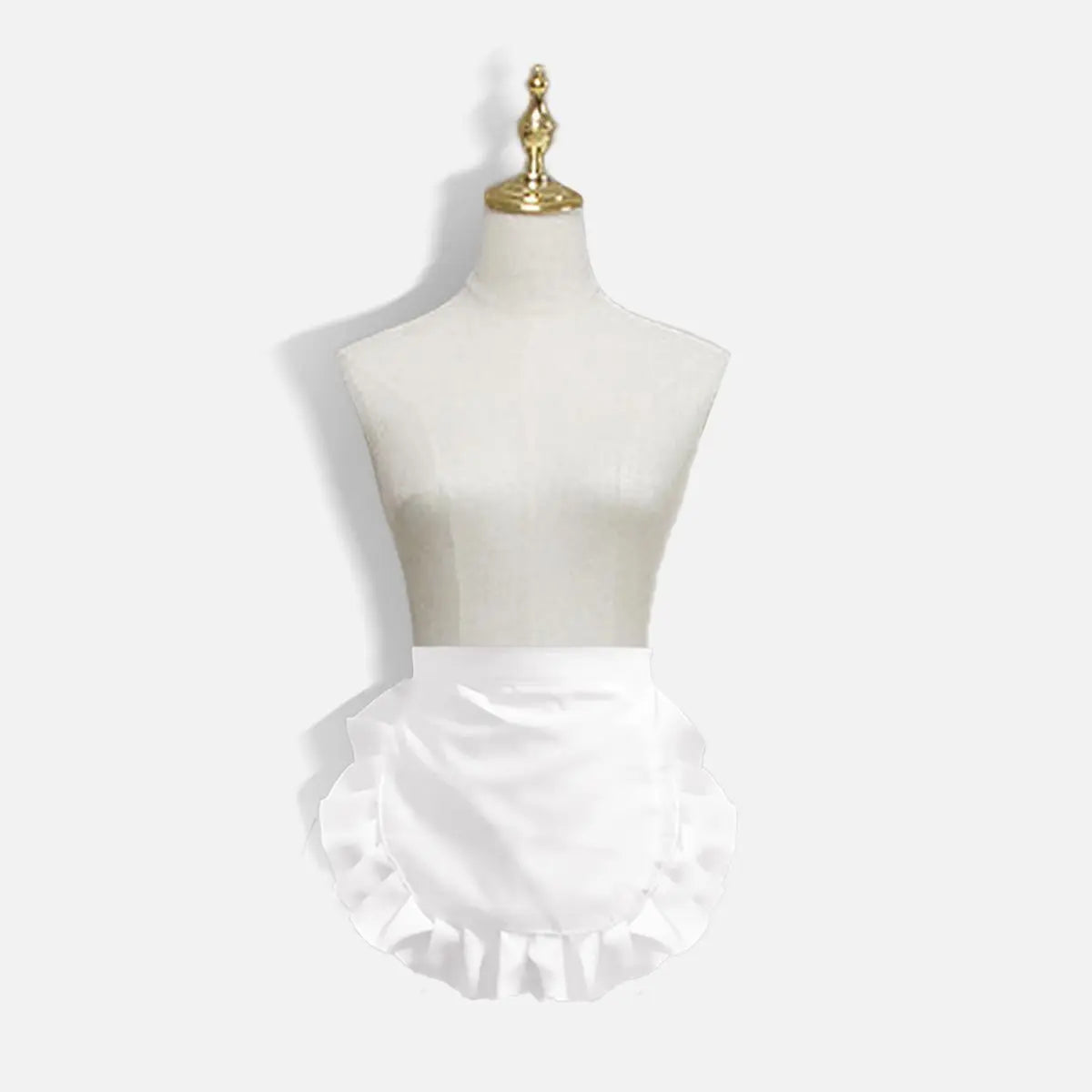 White Apron Lolita Maid's Apron Little Chef Girls Cosplay Lolita Transformed New Chinese Accessory Kawaii