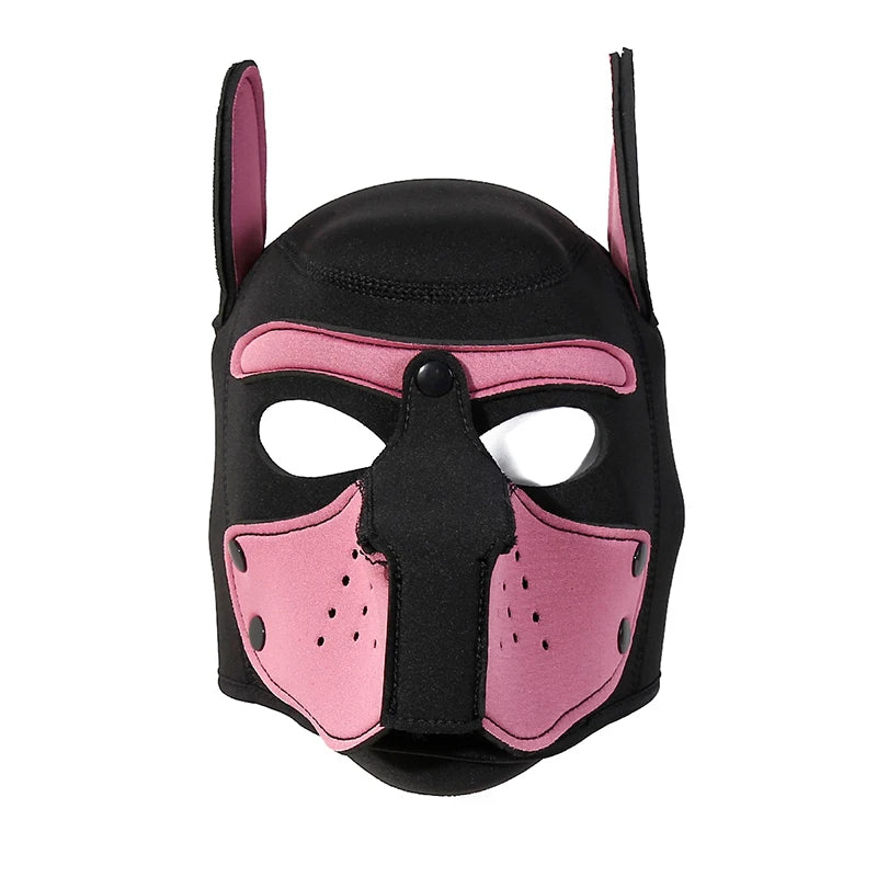Dog Head Mask Removable Muzzle Hood Mask Cosplay Roleplay Party Gay Puppy Mask Bdsm Masks Masquerade Mask Sex Toys for Couples