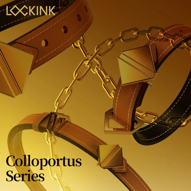 LOCKINK BDSM Harness Bondage Gear Toy Woman Handcuffs Botage Harness Kit Leg Splitter Couples Games Collar Sex Bondage Supplies