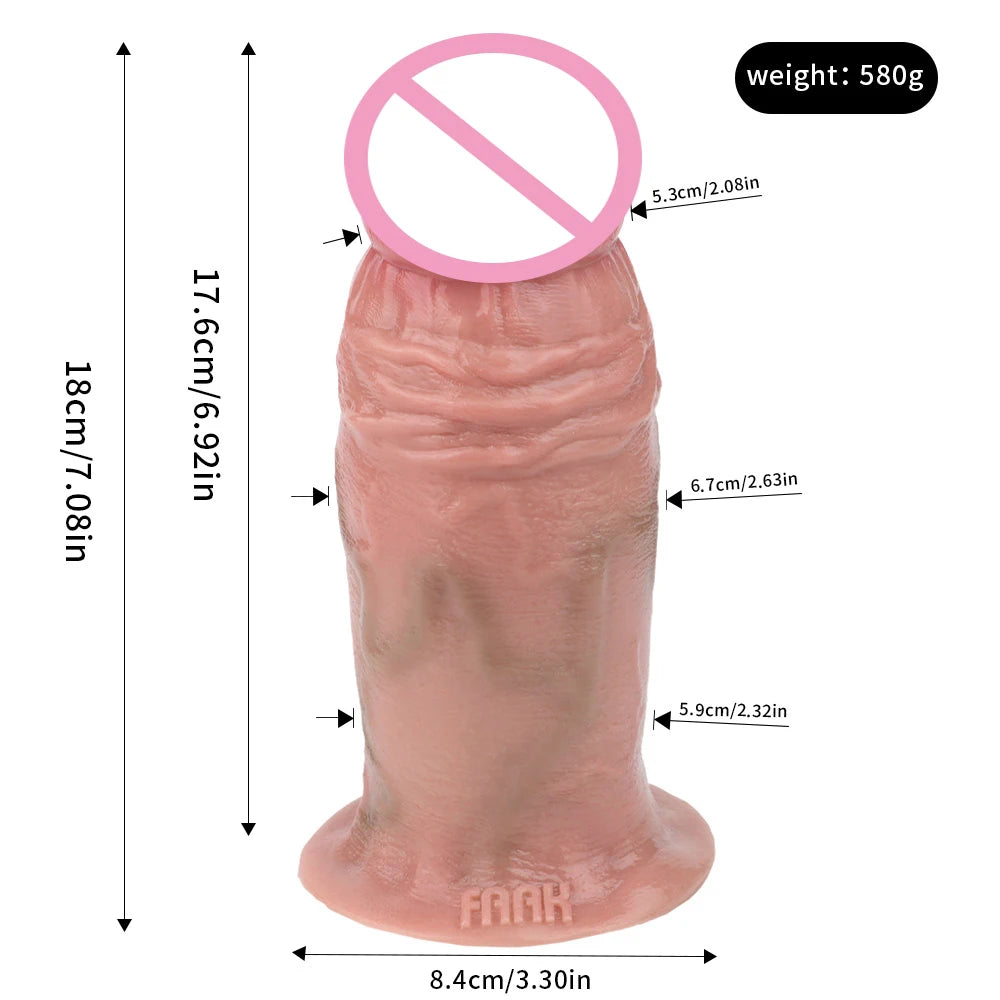 ASHBURN Silicone Skin Touch Realistic Double CONNECTED "FROCKING"DILDO Seamless Lifelike PenisS