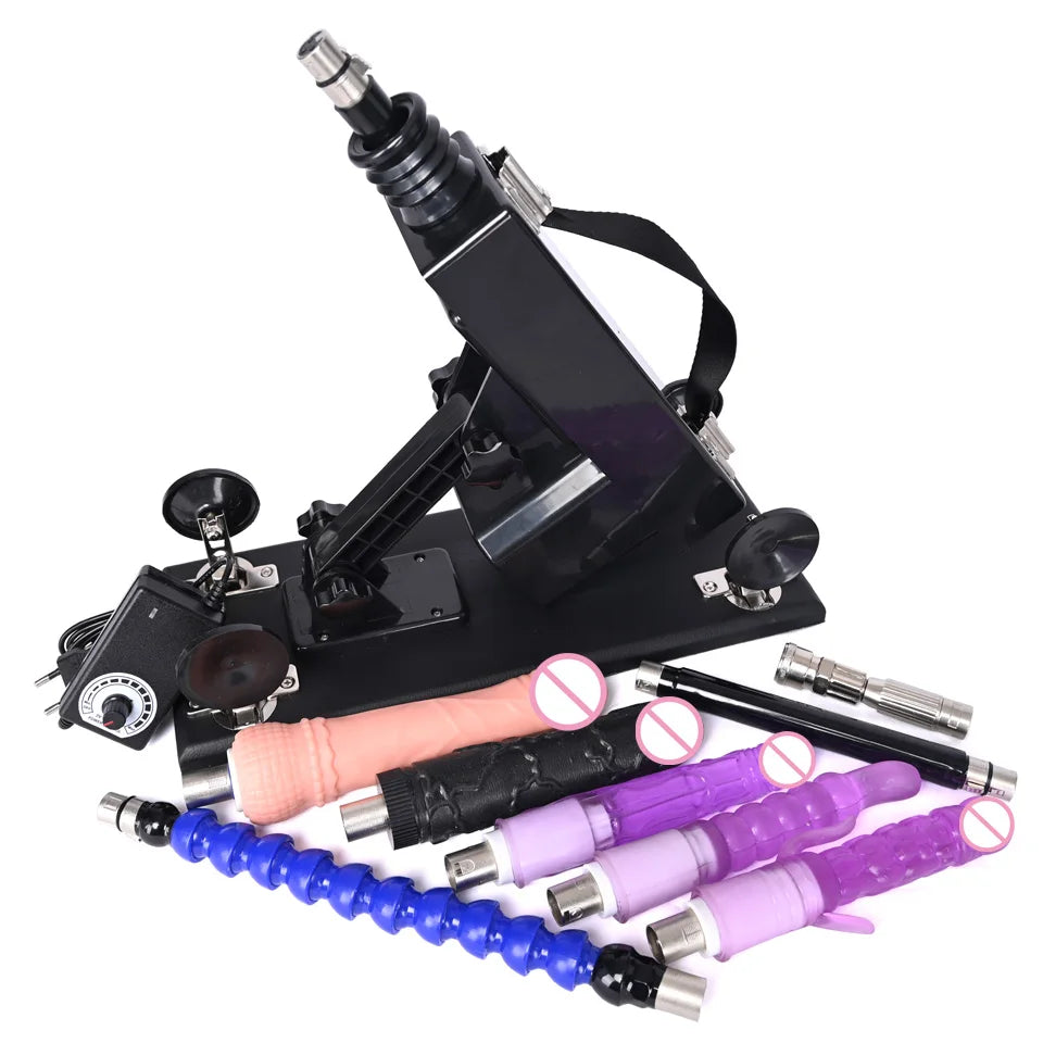 ASHBURN 3XLR Connector Sex Machine for Women and Men with Dildo Attachment Automatic Masturbation Machine Sex Toys Products