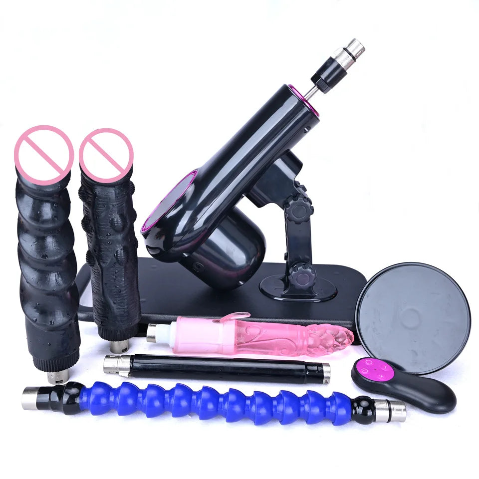 ROUGH BEAST New Sex Machine with 3XLR Attachment Wireless AutomaticMasturbation Machine for Women and Men Remote Control Sex Toy