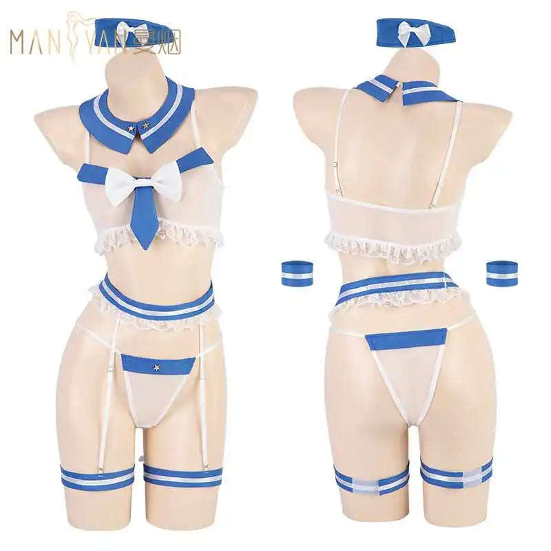 Wholesale Women's Sexy Roleplay Air Hostess Uniform Adult Lady Sex Party Cosplay Bikini Sets Nauty Time Fliter Lingerie Costumes