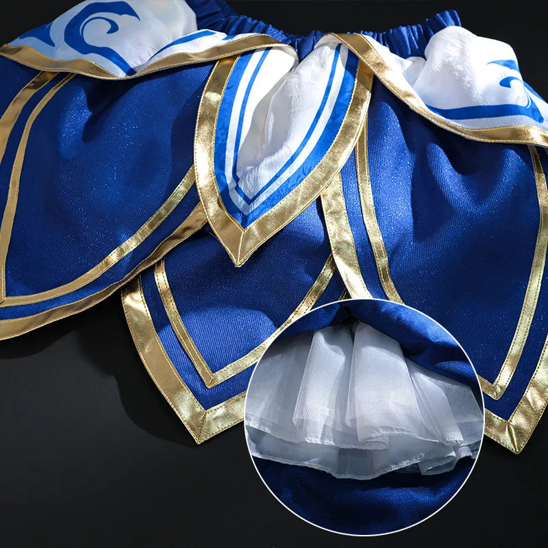 ROLECOS Game LOL Rabbit Lux Cosplay Costume Game LOL Newbie Archaeologist Lux Cosplay Outfit Halloween Women Suit New Skin