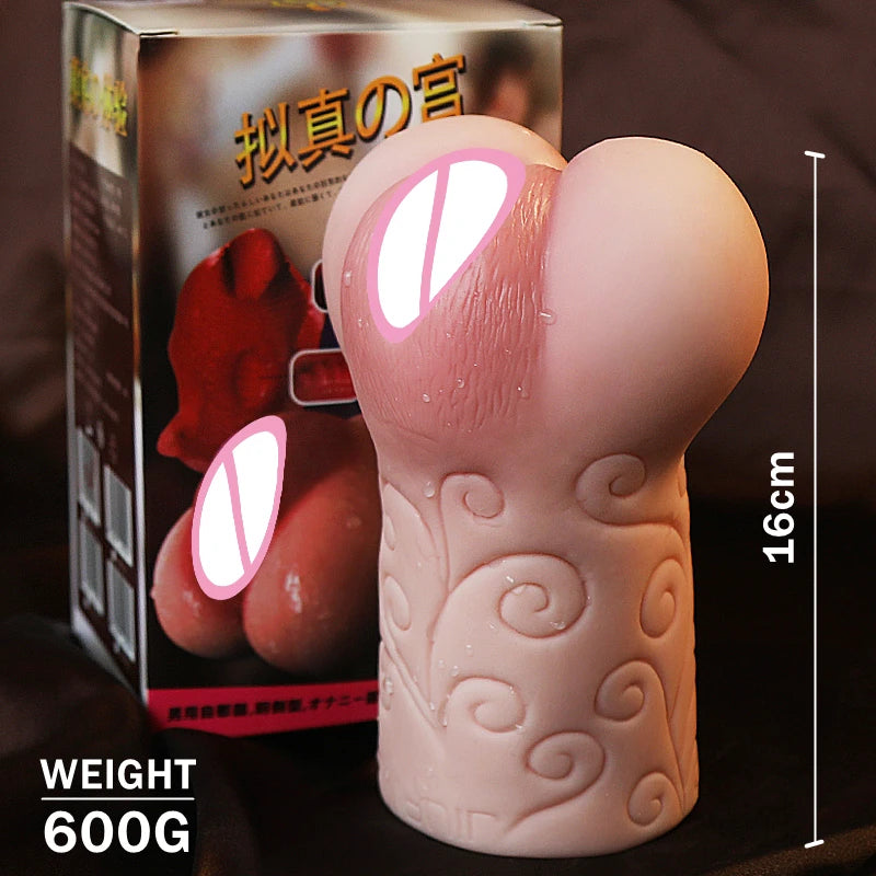 Soft Artificial Vagina Pocket Pusssy for Male Real Silicone Vagina Pocket Pussy Sucking Penis Sex Toys for Men Masturbator Pussy
