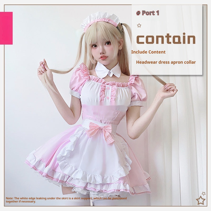Japanese Anime Maid Costume Cute Maid Ware Soft Girl Cosplay Cat Lolita