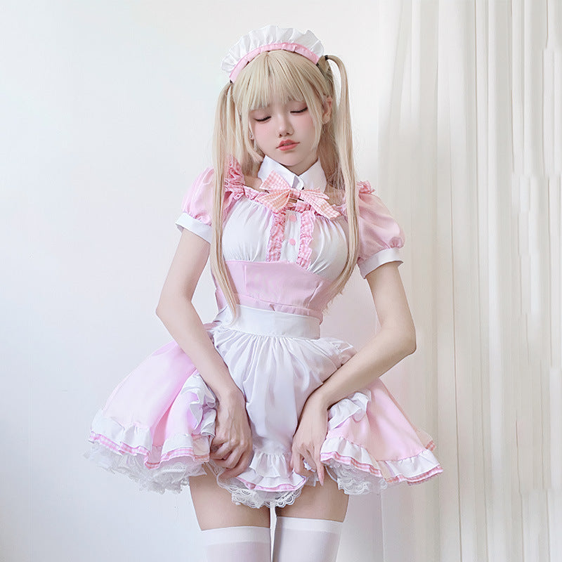 Japanese Anime Maid Costume Cute Maid Ware Soft Girl Cosplay Cat Lolita
