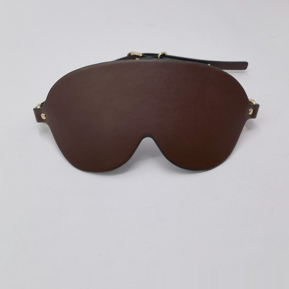 Training Shading Leather Eye Mask