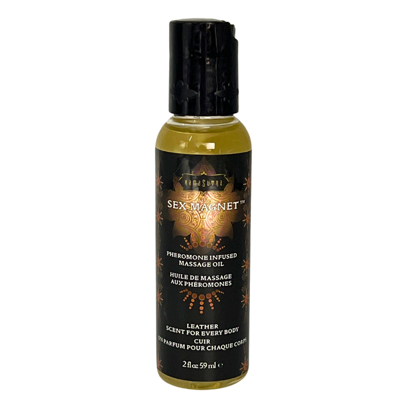 Sex Magnet Pheromone - Leather Massage Oil 2 fl oz/59 ml