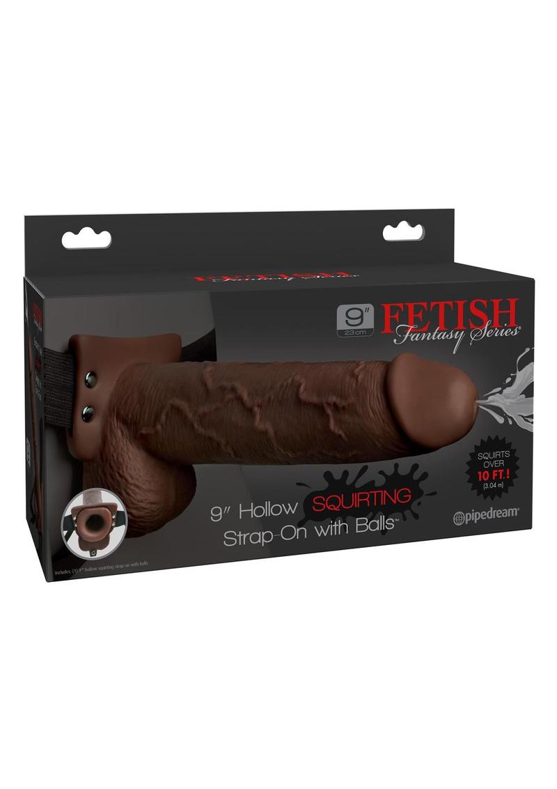 Fetish Fantasy Series Hollow Squirting Strap-On Balls and Harness