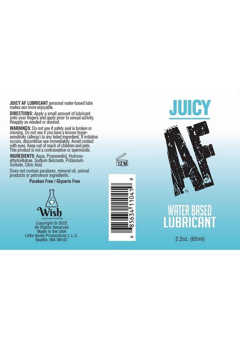 Juicy AF Water Based Personal Lubricant