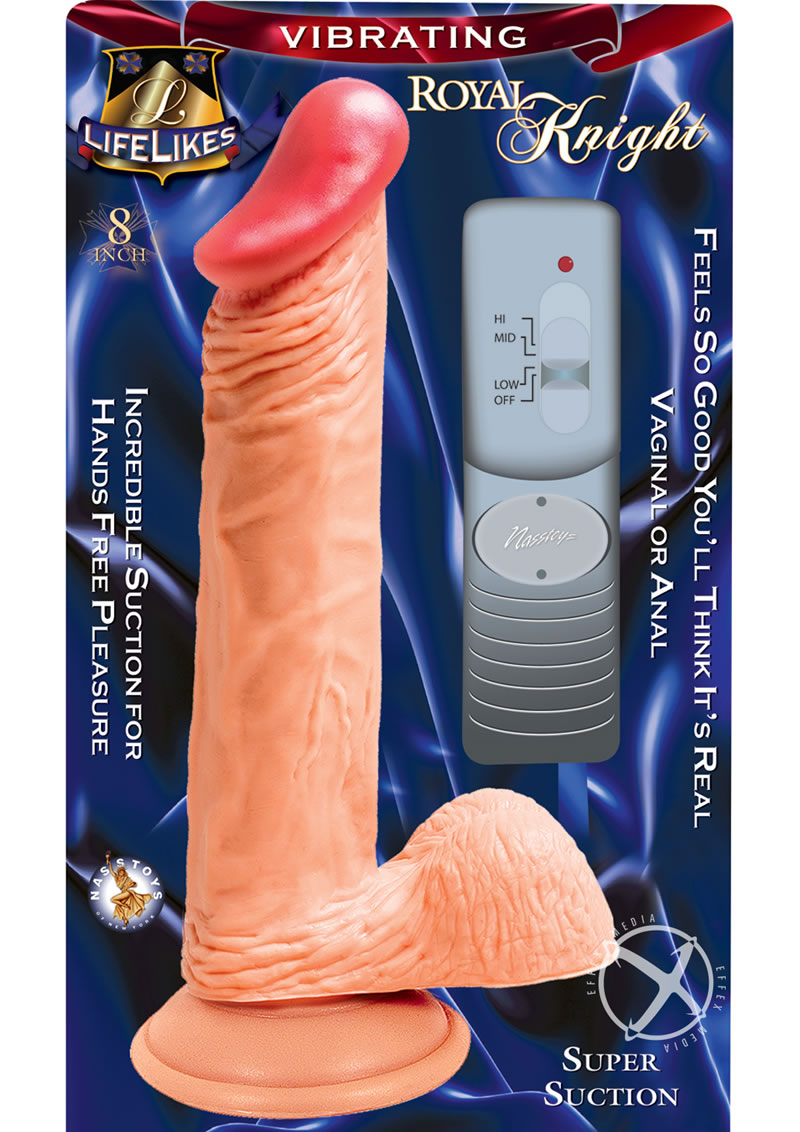 Lifelikes Vibrating Royal Knight Dildo With Suction