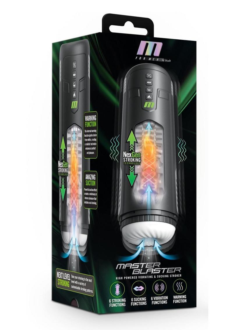 Master Blaster High-Powered Vibrating And Sucking Stroker