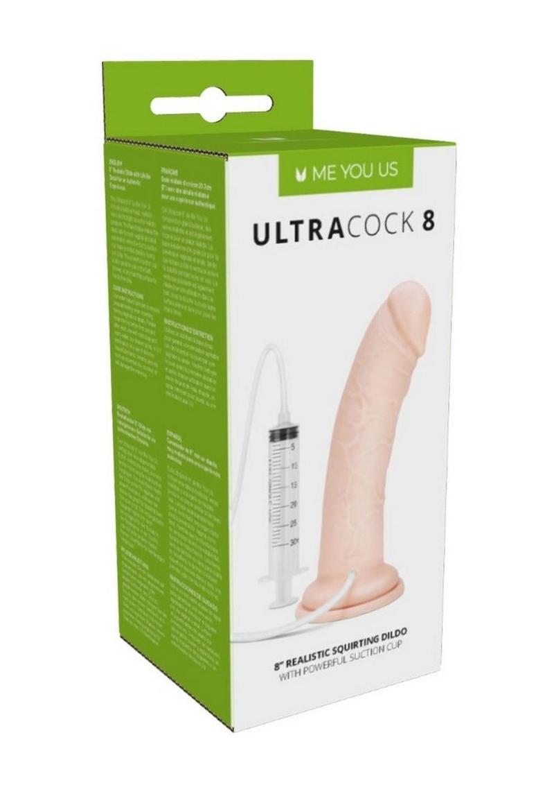 Me You Us Ultra Cock Realistic Squirting Dildo with Suction Cup