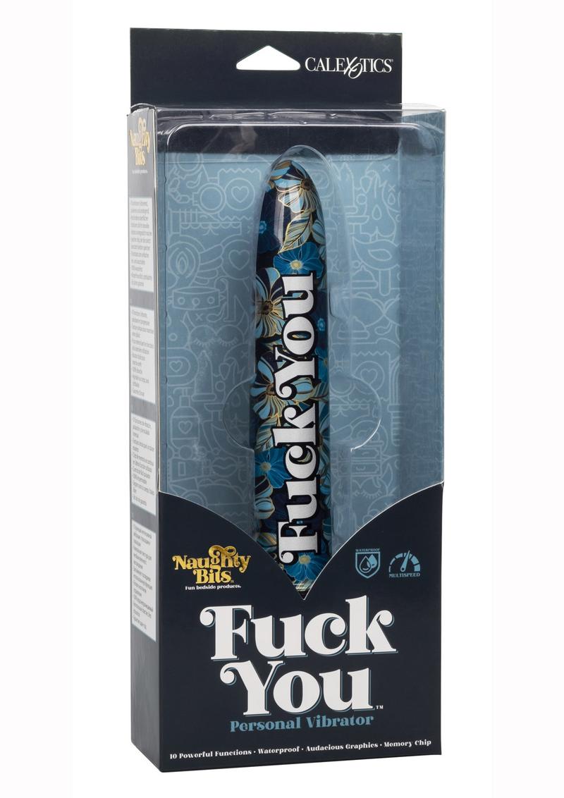 Naughty Bits "Fuck You" Personal Vibrator 10 Functions Memory Chip