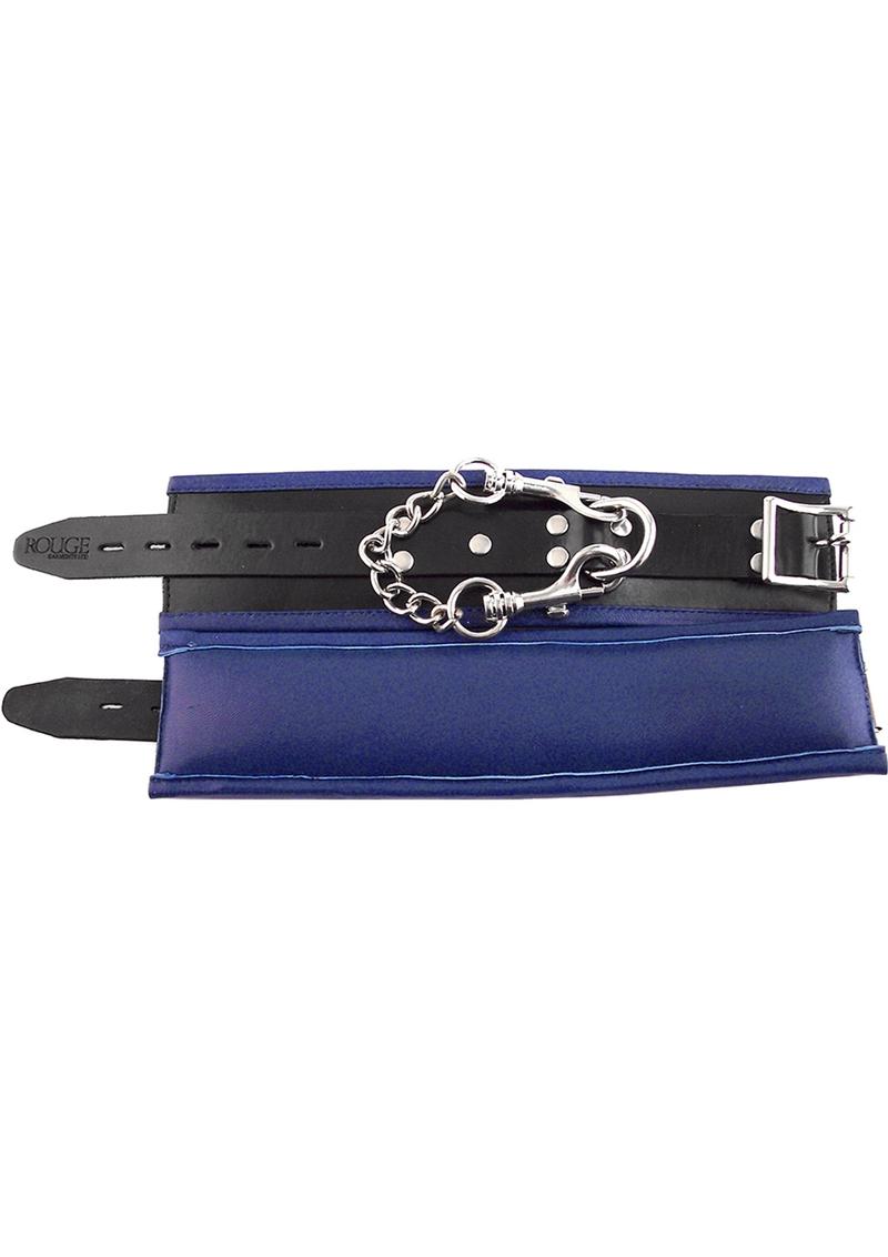 Rouge Padded Leather Adjustable Wrist Cuffs Bondage Restraints