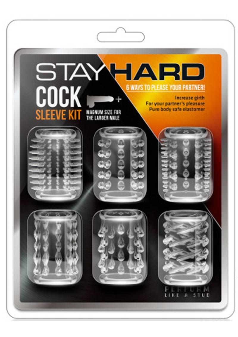 Stay Hard Cock Sleeve Kit 6 Sleeves for Increased Girth