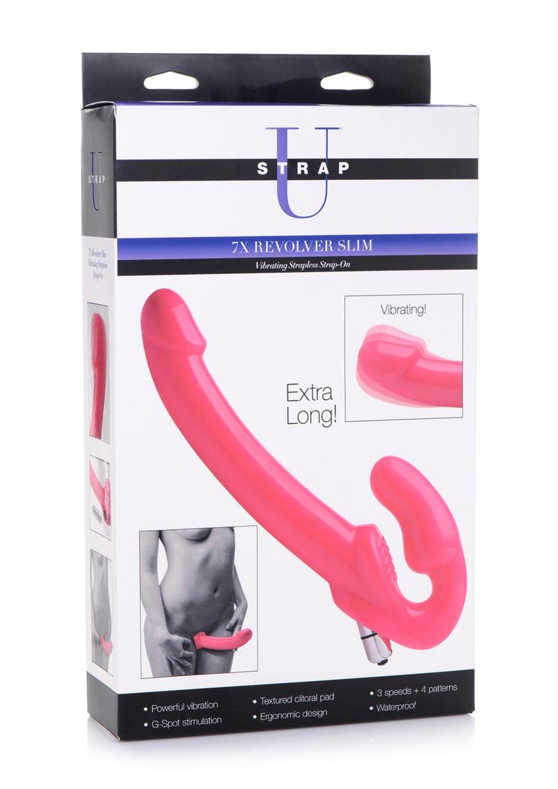 Strap U 7X Revolver Slim Vibrating Strapless Strap-On