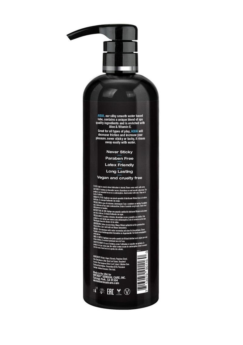 Wicked Aqua Water Based Intimate Lubricant Fragrance Free