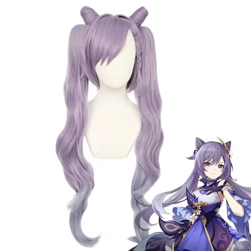 Genshin Impact Keqing Opulent Splendor Cosplay Costumes Game New Character Outfit and Wig Anime costume