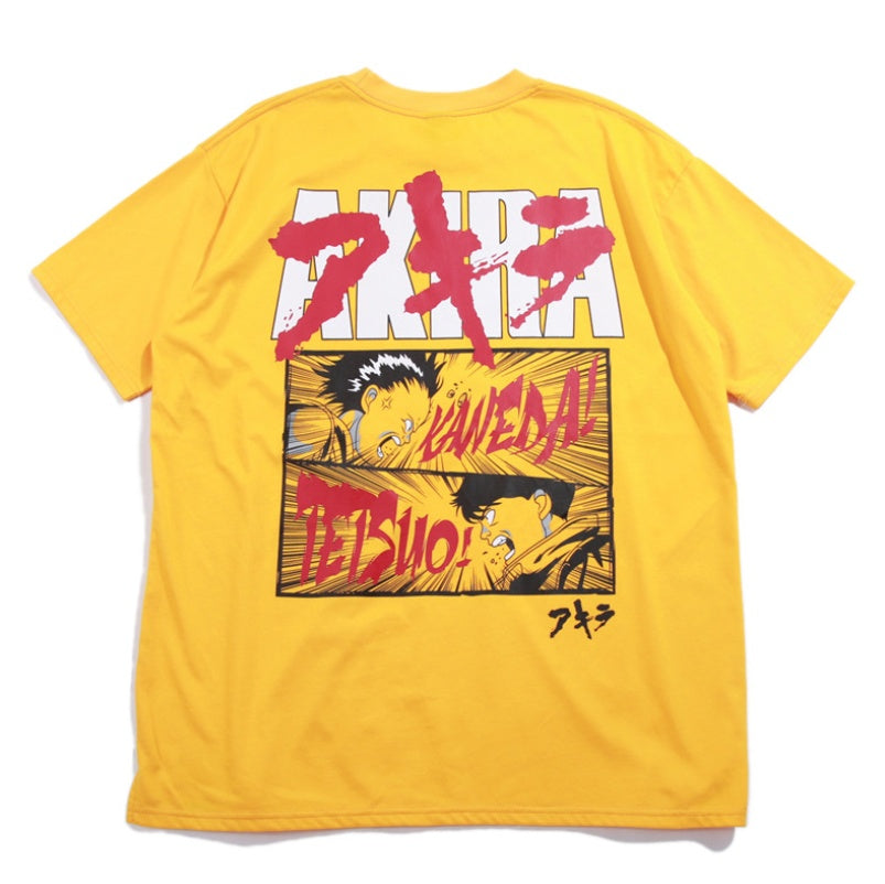 VAMTAC summer new comics personality print short-sleeved port wind teen couple loose street dance half sleeve tee