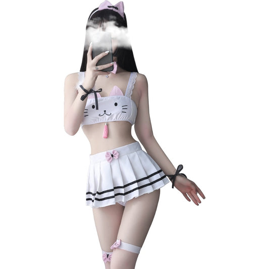 Cute cosplay kitty suit