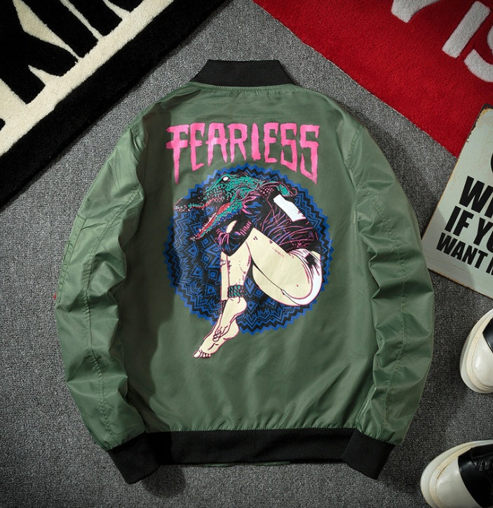 FEARLESS Embroidered Pilot Jacket – “Sky Rebellion” Edition