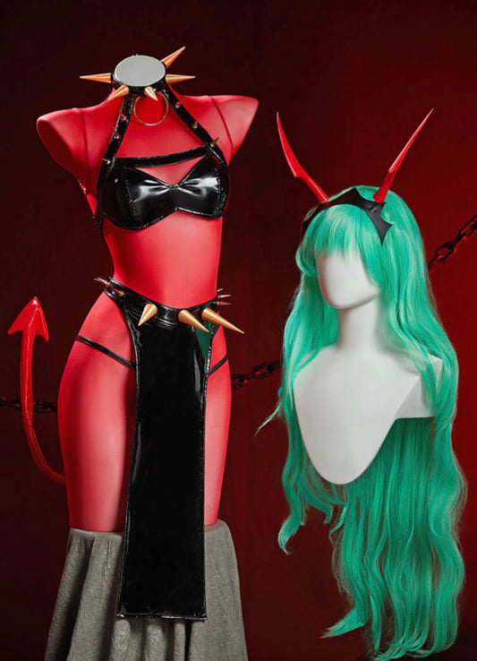 Full Set Anime Scanty Daemon Cosplay Costume from Panty & Stocking