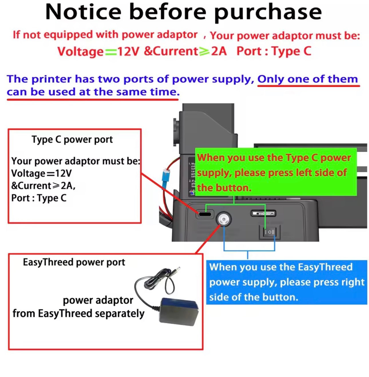 EasyThreed 3D MINI Printer Entry Level Compatible with PLA TPU 1.75mm Filament Includes Power Adaptor for Beginners
