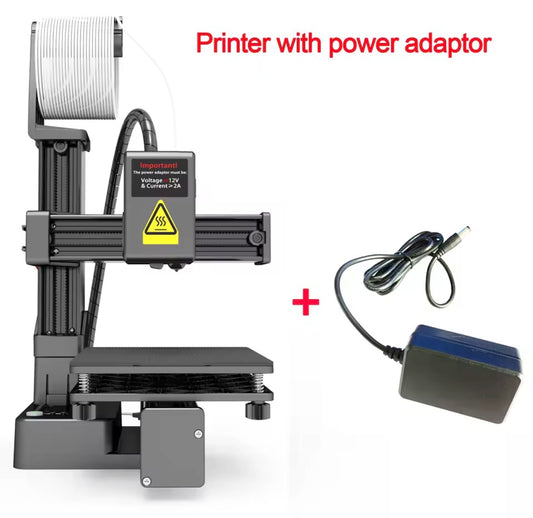 EasyThreed 3D MINI Printer Entry Level Compatible with PLA TPU 1.75mm Filament Includes Power Adaptor for Beginners