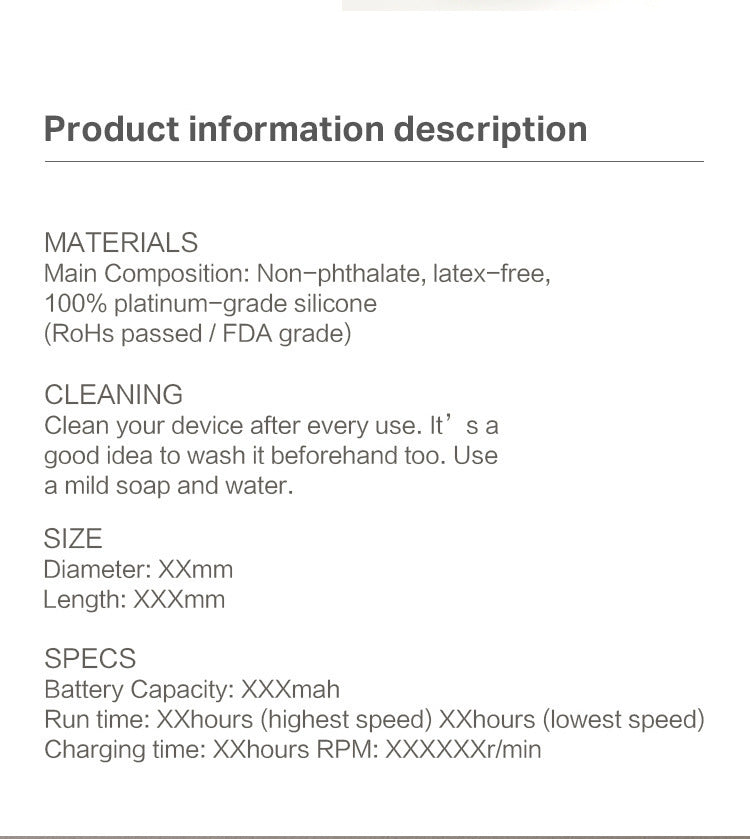 Toy Puff Silicone Vibration