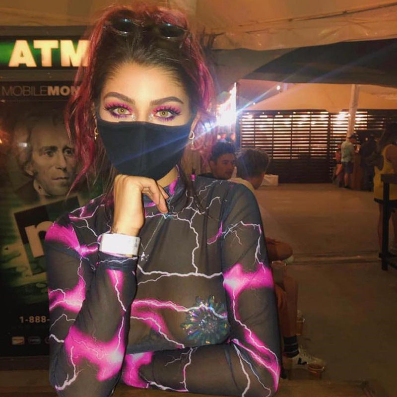 PINK VOLT MESH BODYSUIT