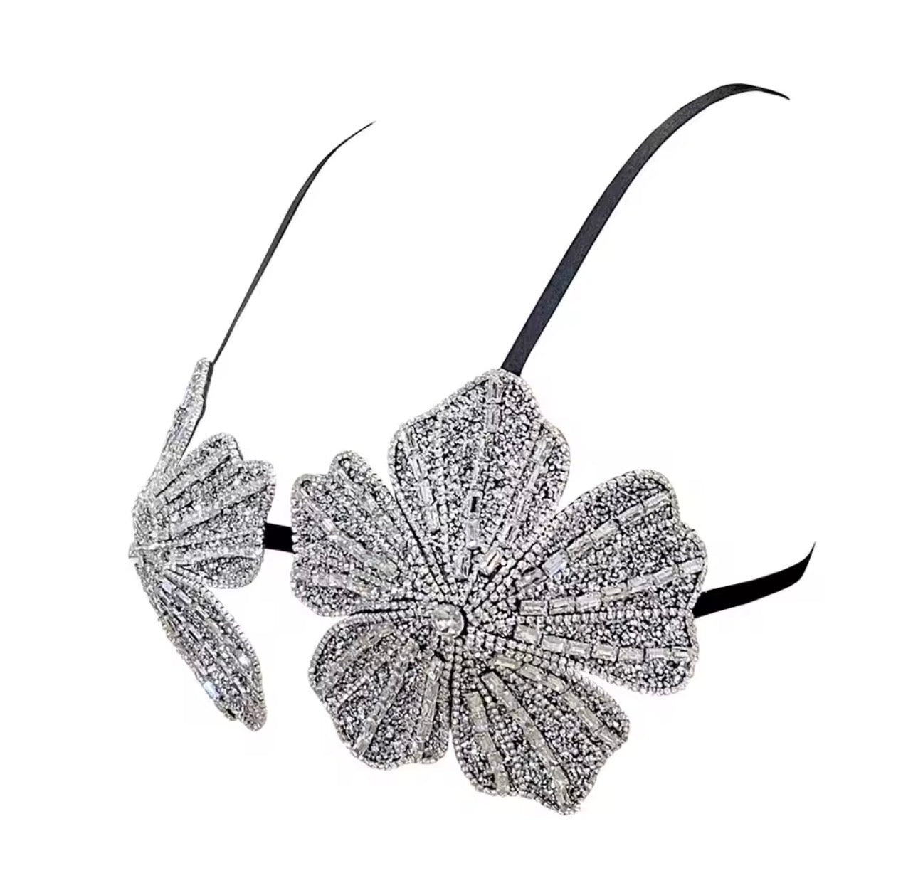 Flowers rhinestone’s bra/swimsuit top