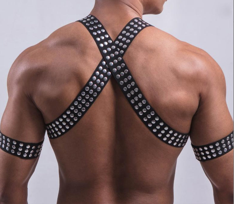 ASHBURN GRIP™ – Studded Dominance Chest Harness