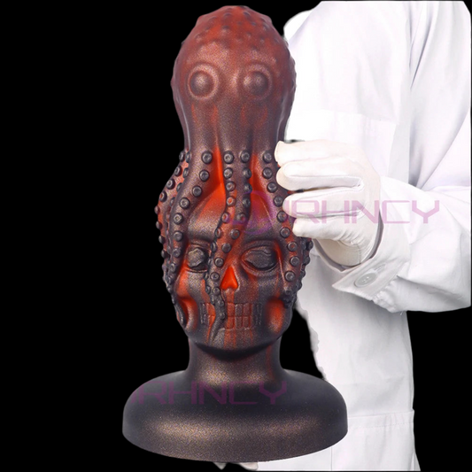 10cm Skull Anal Toys for Man 18+  Silicone Platinum Liquid SiliconeAnalyse Dildo Adult Sex Toy for Women Men Butplug