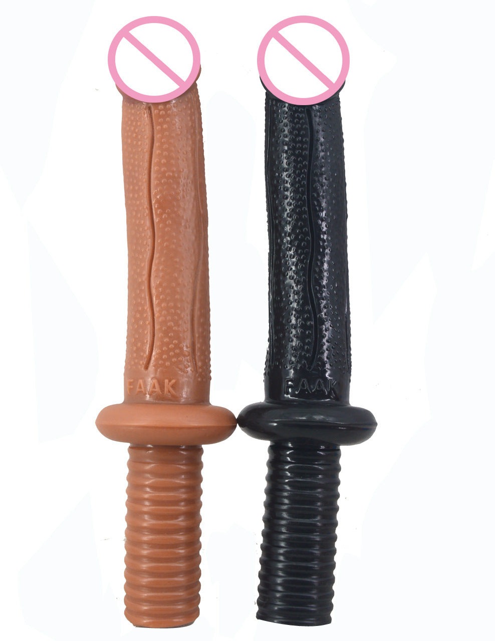 ASHBURN Double-headed Handle Skin Simulation Into Penis