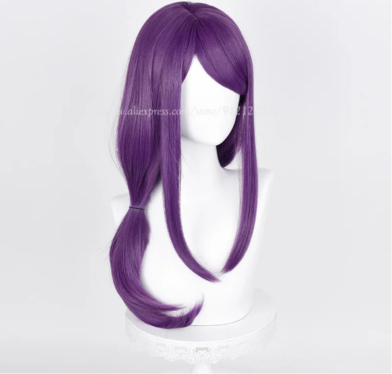 Anime Cosplay Kamishiro Rize Cosplay Wig 70cm Purple Braid Styling Rize Kamishiro Wigs Heat Resistant Synthetic Hair + Wig Cap