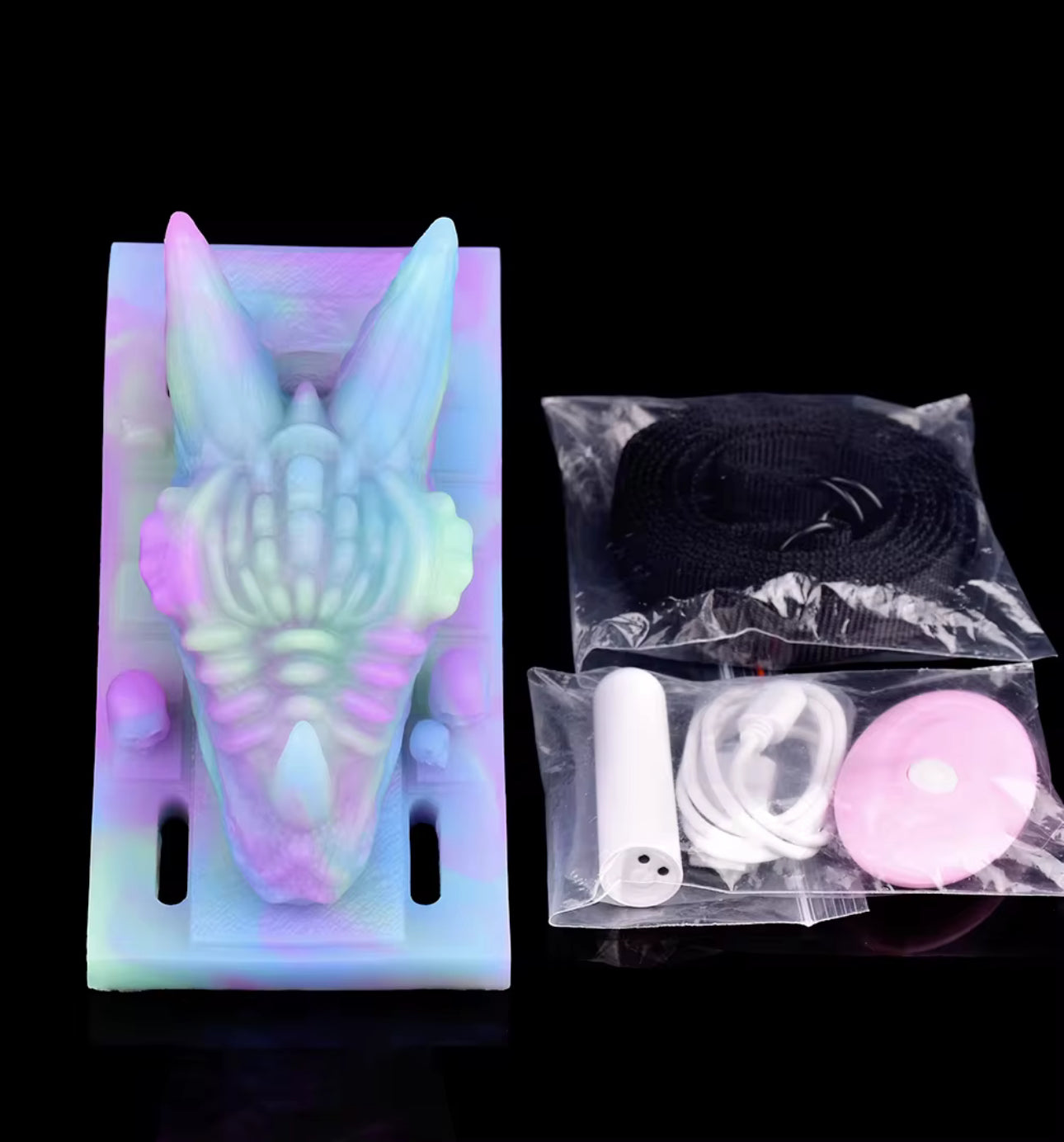 Vibrating glowing grinding with strapped