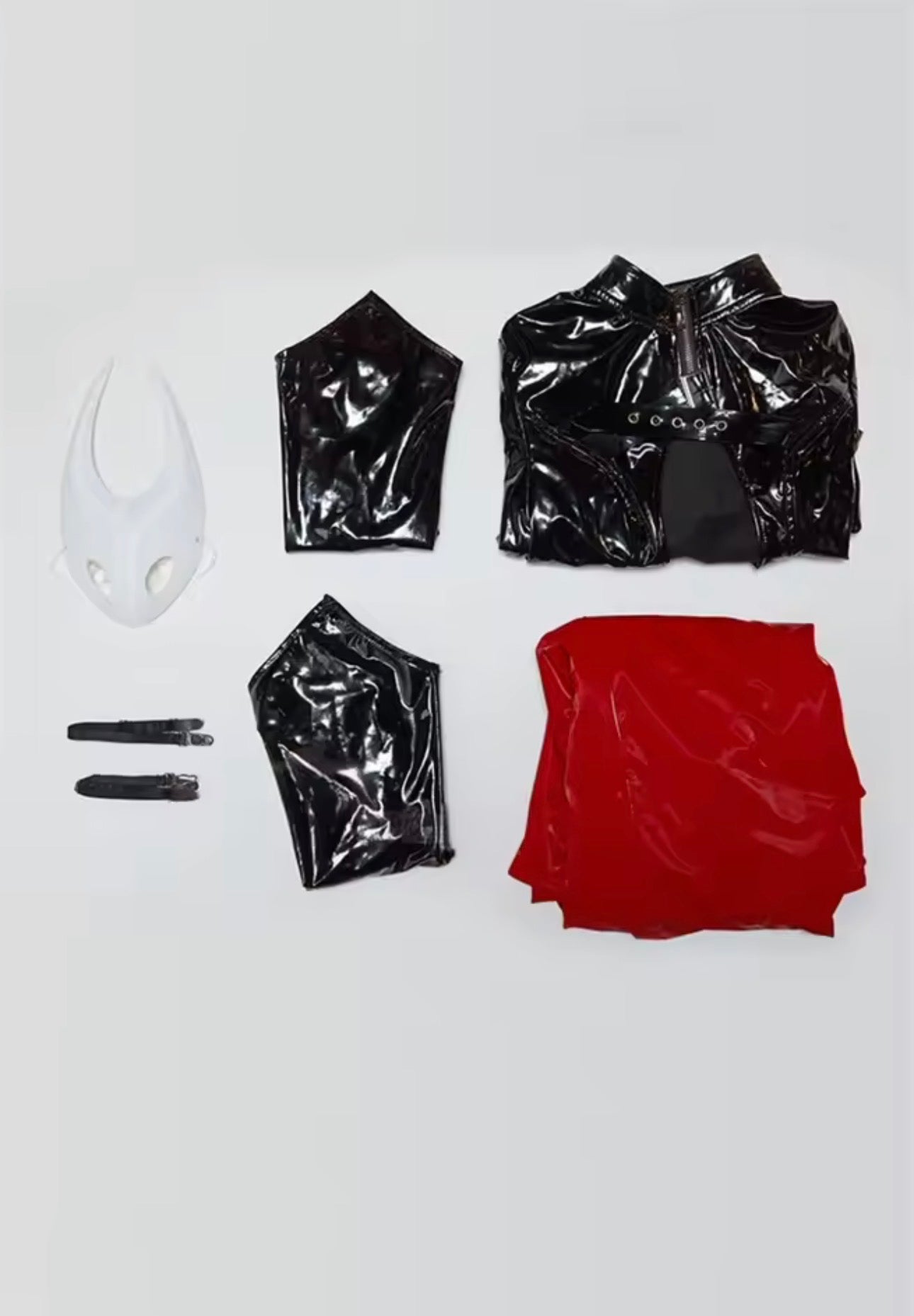 Sexy Hollow Knight Silksong Cosplay PU Bikini Lingerie Cape Mask Doujin Fanart Original Anime full set