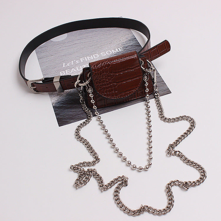 Chain Crossbody Bag Pattern Bead